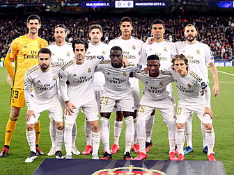 Real Madrid players and execut...
